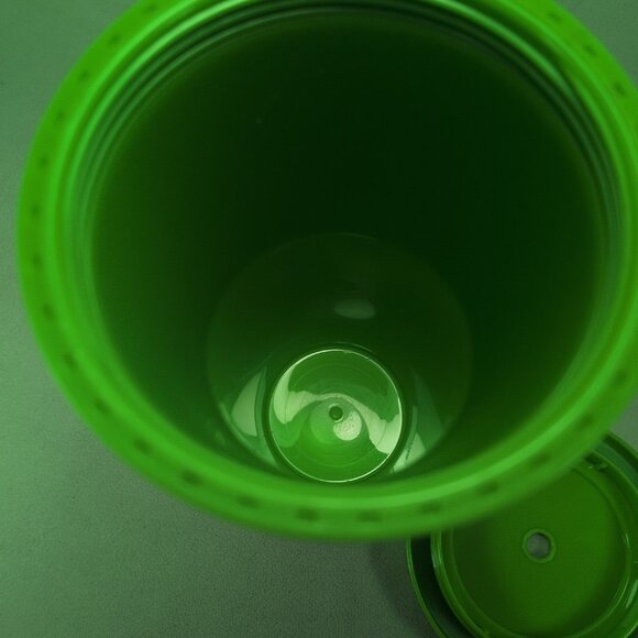 Billie Eilish Tumbler Cup Bottle Blohsh Tour Green Rubber Double Wall 24oz Lid - Picture 11 of 12